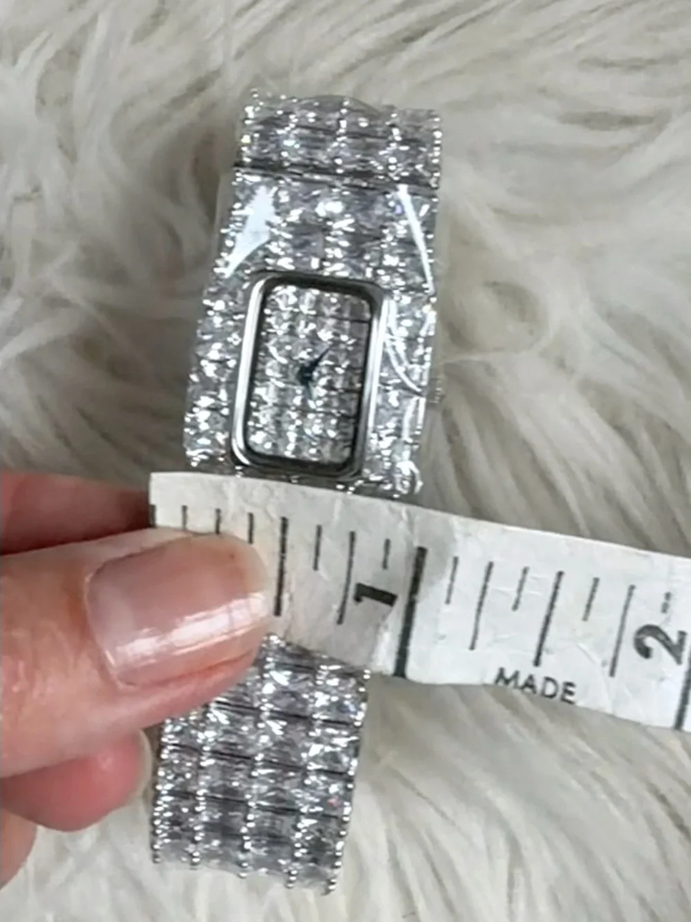 Croton Clear Crystal Pavé Bracelet Watch